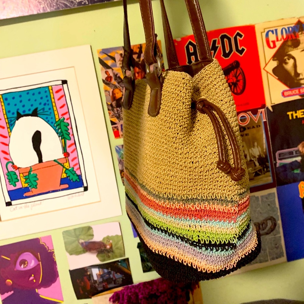 Brown picnic bag